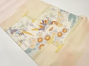 花鳥模様織出し名古屋帯